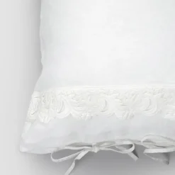 Viadurini Textile Kissenbezüge-Leinen Kissenbezug mit Armonia Spitze und Staub oder Rücken Schnürsenkel - Masone