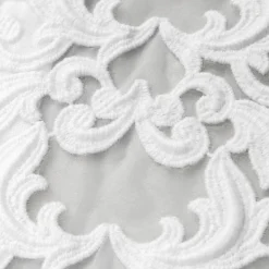 Viadurini Textile Runner-Leinen Tischläufer mit weißer Spitze, italienische Luxusqualität - Farnese