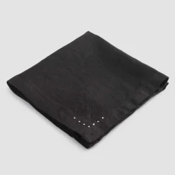 Viadurini Textile Servietten-Leinenservietten mit schwarzen oder Butterkristallen, 6 Stück italienischer Luxus - kostbar