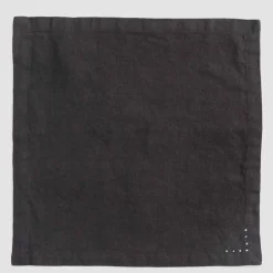 Viadurini Textile Servietten-Leinenservietten mit schwarzen oder Butterkristallen, 6 Stück italienischer Luxus - kostbar