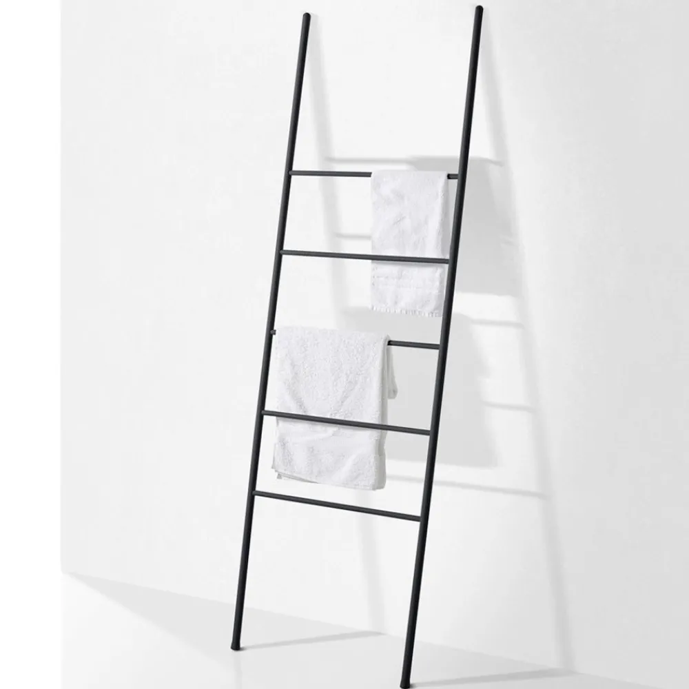 Viadurini Bathroom Badetuchhalter-Leiter mit fünf Sprossen aus schwarzem oder weißem Metall - Ufo