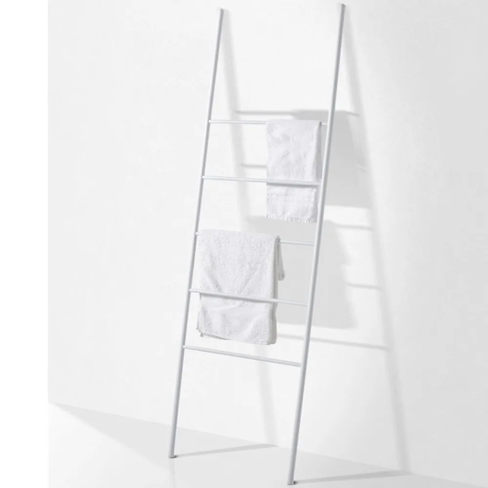 Viadurini Bathroom Badetuchhalter-Leiter mit fünf Sprossen aus schwarzem oder weißem Metall - Ufo