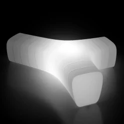 Viadurini in the Garden Lichtmöbel-Leuchtende Gartenbank aus Polyethylen mit LED Made in Italy - Galatea