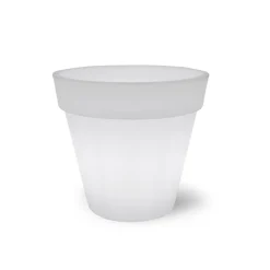 Viadurini in the Garden Lichtmöbel-Leuchtende Vase für den Außenbereich aus weißem Polyethylen Made in Italy - Taralla