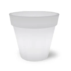 Viadurini in the Garden Lichtmöbel-Leuchtende Vase für den Außenbereich aus weißem Polyethylen Made in Italy - Taralla