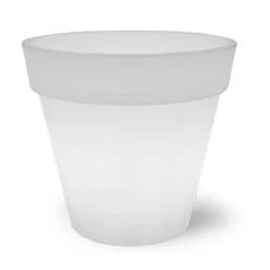 Viadurini in the Garden Lichtmöbel-Leuchtende Vase für den Außenbereich aus weißem Polyethylen Made in Italy - Taralla