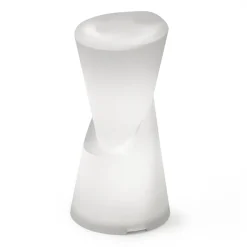 Viadurini in the Garden Lichtmöbel-Leuchtender Außenhocker aus weißem Polyethylen Made in Italy - Strawberry