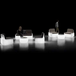 Viadurini in the Garden Garten Beistelltisch|Lichtmöbel-Leuchtender Couchtisch im Freien mit LED-Licht und HPL-Platte Made in Italy - Belida