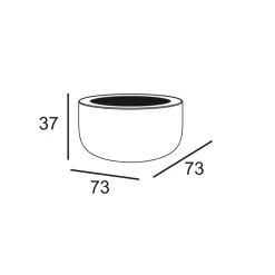 Viadurini in the Garden Garten Beistelltisch|Lichtmöbel-Leuchtender Couchtisch im Freien mit LED-Licht und HPL-Platte Made in Italy - Belida