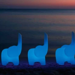 Myyour Lichtmöbel|Moderne Stühle-Leuchtender Kinderstuhl, wiederaufladbare RGBW-LED, 2 Stück - Tino von