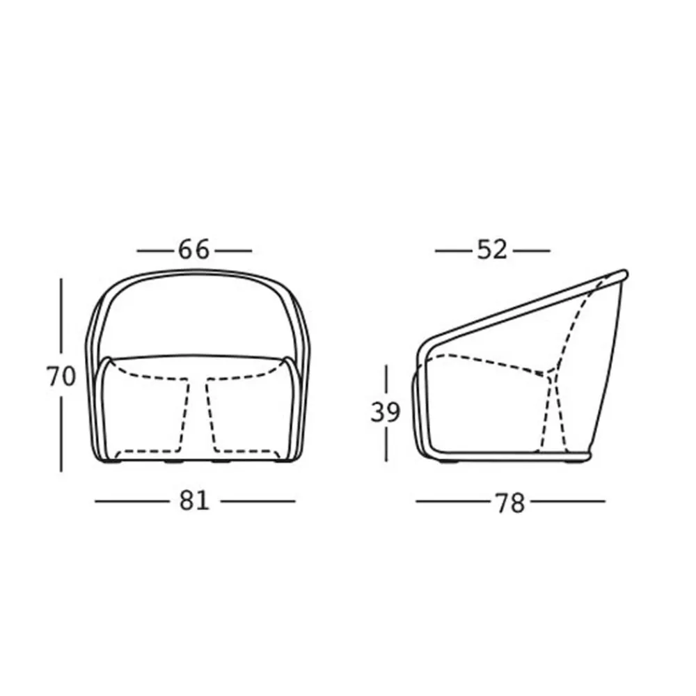Viadurini in the Garden Lichtmöbel-Leuchtender Outdoor-Sessel aus Polyethylen mit LED Made in Italy - Juli