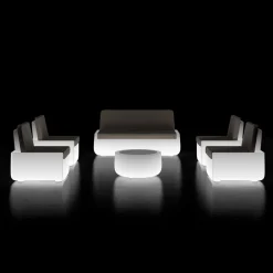 Viadurini in the Garden Lichtmöbel|Sessel Kunststoff-Leuchtender Outdoor-Sessel aus Polyethylen mit Kissen Made in Italy - Belida