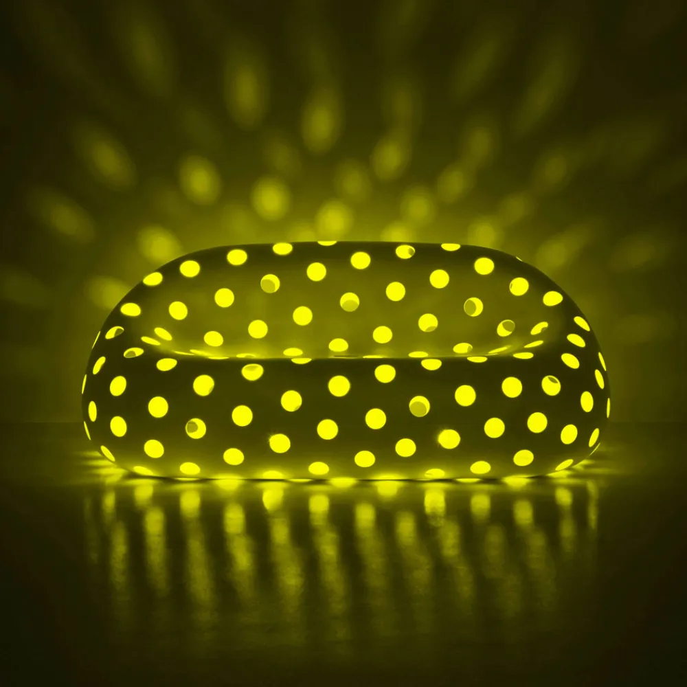 Viadurini in the Garden Lichtmöbel-Leuchtendes Outdoor-Sofa aus Polyethylen mit LED Made in Italy - Asso