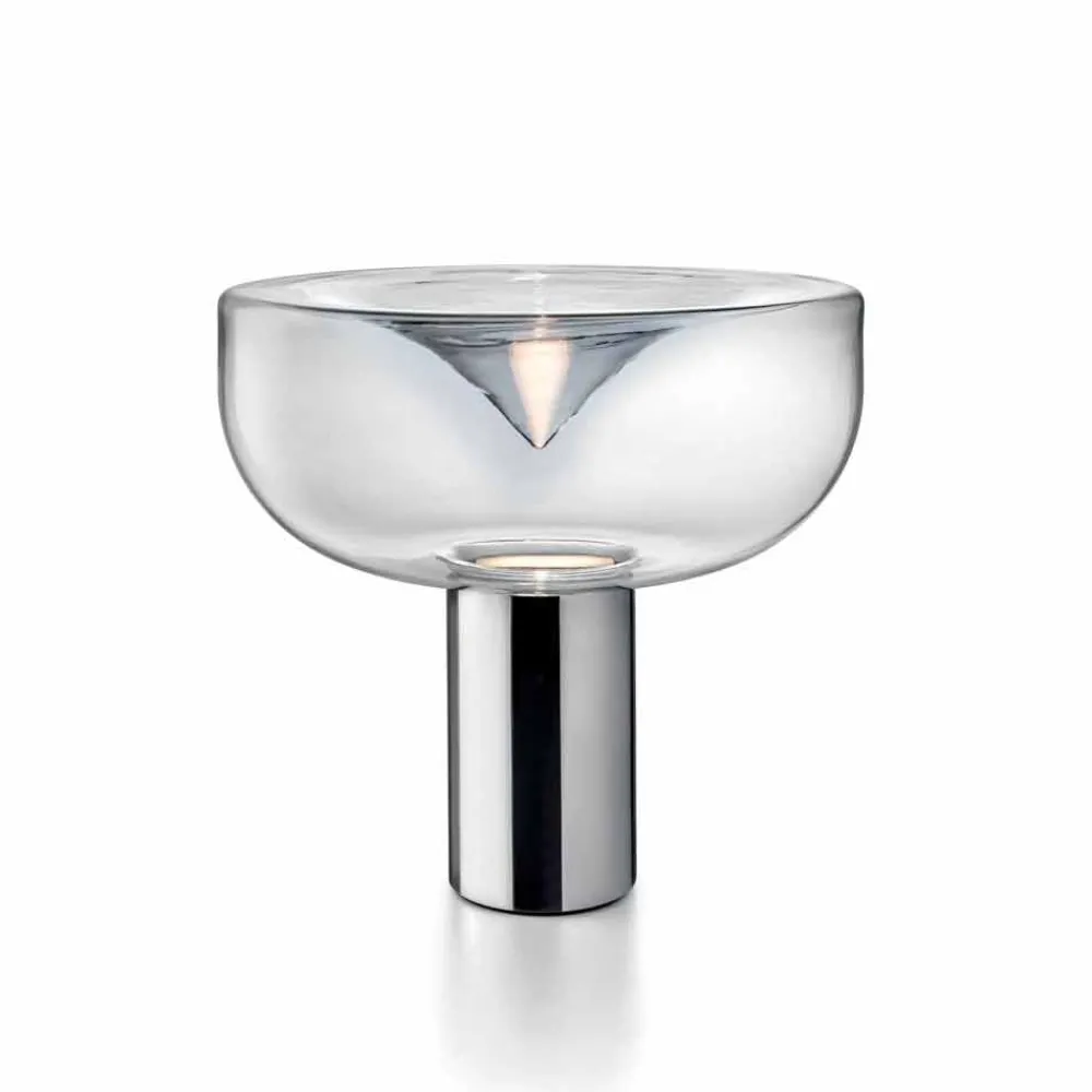 Leucos Design Tischlampen-Aella Tischlampe RGB Led in modernem Design aus Kristallglas