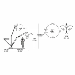 Leucos Moderne Stehlampen-The Great JJ Design Stehlampe für Außen aus Aluminium
