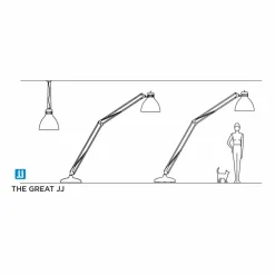Leucos Moderne Stehlampen-The Great JJ Design Stehlampe für Außen aus Aluminium