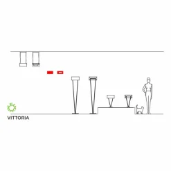 Leucos Klassische Wandleuchten-Vittoria Led Wandleuchte aus geblasenem Glas weiß satiniert