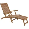 Viadurini in the Garden Sonnenliegen-Liegende Chaiselongue im Freien aus Naturholz - Roxen