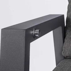 Viadurini in the Garden Metallsessel-Liegender Outdoor-Sessel aus Stoff und Aluminium, 2 Stück - Nathy