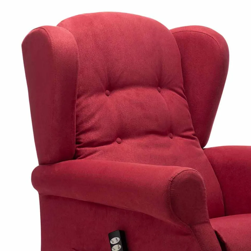 Viadurini Living Aufstehsessel Und Massagesessel-Lift Relax Armchair mit 2 Motoren Lift Relax Räder, Made in Italy - Marlene