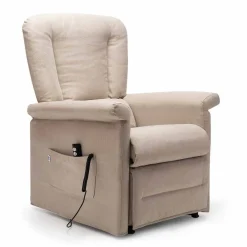 Viadurini Living Aufstehsessel Und Massagesessel-Lift Relax Liegesessel mit 2 Motoren mit Rädern, Made in Italy - Isabelle