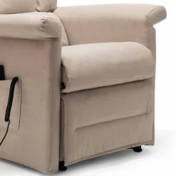 Viadurini Living Aufstehsessel Und Massagesessel-Lift Relax Liegesessel mit 2 Motoren mit Rädern, Made in Italy - Isabelle