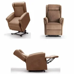 Viadurini Living Aufstehsessel Und Massagesessel-Lift Relax Lift Chair mit 2 Motoren, mit Rädern, High Quality - Juliette