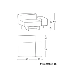 Viadurini Living Moderne Sofas-Linkes Ecksofa mit Sockel aus extraklarem Glas, hergestellt in Italien – Rory