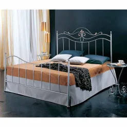 Viadurini Night Design Maßgeschneiderte Möbel|Schmiedeeisen Doppelbetten-Lira Doppelbett aus Schmiedeeisen in Design