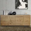 Viadurini Living Anrichte-Living Sideboard mit 4 Türen aus Massivholz Made in Italy - Khal