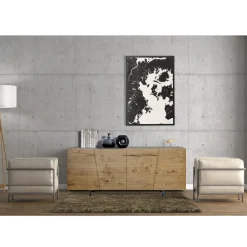 Viadurini Living Anrichte-Living Sideboard mit 4 Türen aus Massivholz Made in Italy - Khal