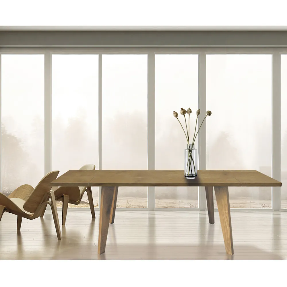 Viadurini Living Esstische Nach Mass|Esstische-Living Table in Faux Solid Oak mit verschiedenen Kanten Made in Italy - Treebeard