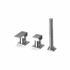 Viadurini Taps Badewannearmaturen-3-Loch-Badkantenmischer aus Messing Made in Italy - Panela