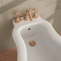 Viadurini Bathroom Bidetarmaturen-3-Loch-Bidetarmaturen im Vintage-Stil aus Messing Made in Italy - Klarisa