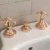 Viadurini Bathroom Bidetarmaturen-3-Loch-Bidetarmaturen, interne Lieferung, in Vintage-Messing - Klarisa