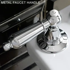 Viadurini Taps Bidetarmaturen-3-Loch-Bidetbatterie mit interner Lieferung aus Messing Made in Italy - Noriana