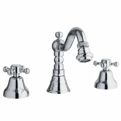 Viadurini Taps Bidetarmaturen-3-Loch-Bidetmischer in Messing Klassisches Design Made in Italy - Lisca