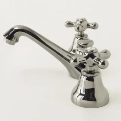 Viadurini Taps Waschbeckenarmaturen-3-Loch-Waschtischarmatur aus Messing mit Ablauf im klassischen Stil - Ercolina