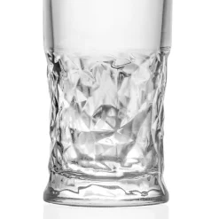 Viadurini Kitchen Italienisches Kristallgeschirr-Longdrinkgläser Set in Eco Crystal Square Dekoration 12 Stück - Ritmo