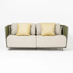 Viadurini in the Garden Garten Lounge Set-Lounge im Freien aus Aluminium und gewebtem Stoff - Eugene