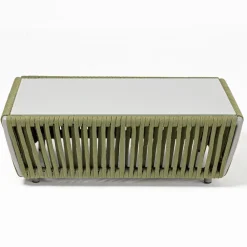 Viadurini in the Garden Garten Lounge Set-Lounge im Freien aus Aluminium und gewebtem Stoff - Eugene