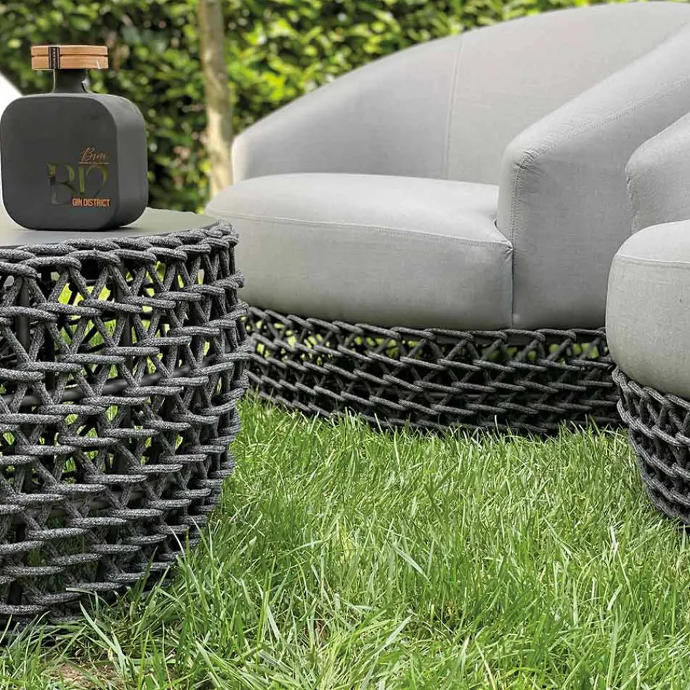 Viadurini in the Garden Garten Lounge Set-Lounge-Set für den Außenbereich mit gewebtem Stoffsockel - Pixie