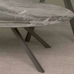 Viadurini Living Couchtische Aus Stein-Lounge-Tisch aus Orobico- oder Calacatta-Marmor und Metall Made in Italy - Sirena