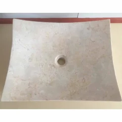 Viadurini Bathroom Steinwaschbecken-Love weißes Designer-Waschbecken aus Naturstein, Einzelstück