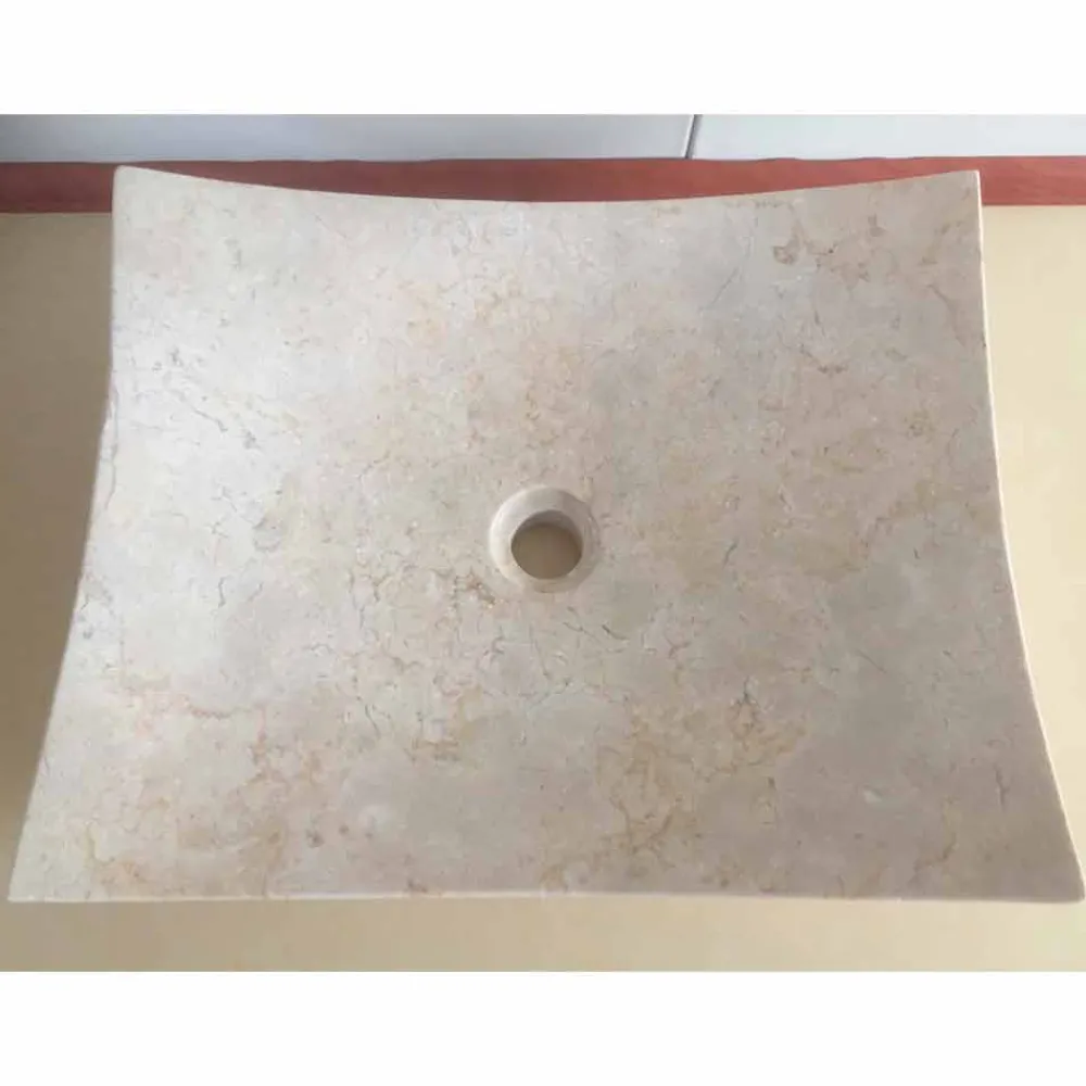 Viadurini Bathroom Steinwaschbecken-Love weißes Designer-Waschbecken aus Naturstein, Einzelstück