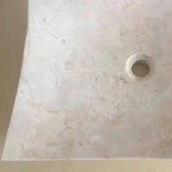 Viadurini Bathroom Steinwaschbecken-Love weißes Designer-Waschbecken aus Naturstein, Einzelstück