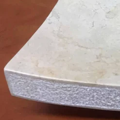 Viadurini Bathroom Steinwaschbecken-Love weißes Designer-Waschbecken aus Naturstein, Einzelstück