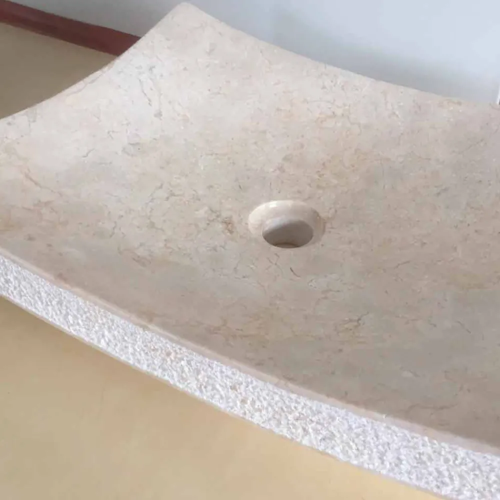 Viadurini Bathroom Steinwaschbecken-Love weißes Designer-Waschbecken aus Naturstein, Einzelstück