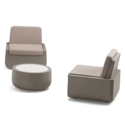 Viadurini in the Garden Garten Beistelltisch-Low Design Outdoor Couchtisch aus HPL und Polyethylen Made in Italy - Belida