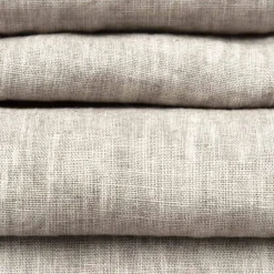 Viadurini Textile Runner-Läufer aus beigem Leinen mit luxuriöser italienischer handgefertigter Kante mit Falte - Limao